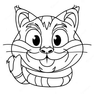 Cheshire Katze Ausmalbild 35683-29678