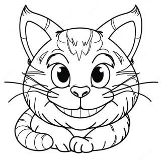 Cheshire Katze Ausmalbild 35683-29679