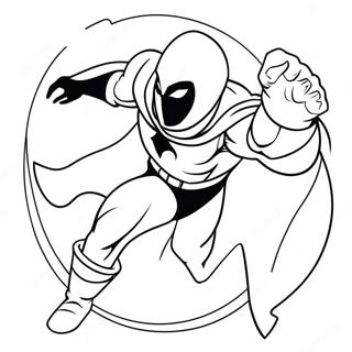 Moon Knight In Aktion Ausmalbild 35884-29842