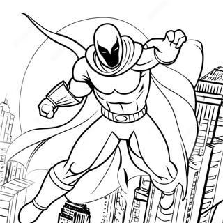 Moon Knight In Aktion Ausmalbild 35884-29844