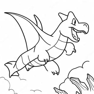 Garchomp Fliegt Am Himmel Ausmalbild 35924-29875