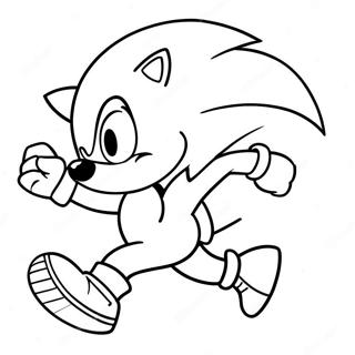 Sonic The Hedgehog Schnelllauf Ausmalbild 35954-29897