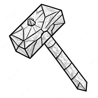 Diamant Minecraft Spitzhacke Ausmalbild 35974-30015