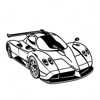 Pagani Zonda In Aktion Ausmalbild 36014-30054