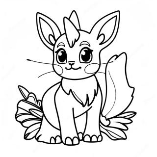 Leafeon Ausmalbild 36093-30107