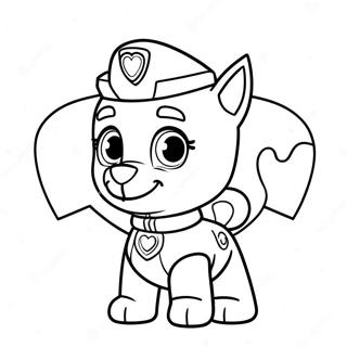 Paw Patrol Valentinstag Ausmalbilder