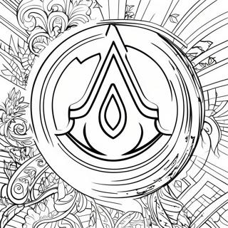 Assassins Creed Logo Ausmalbild 36263-30249