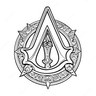 Assassins Creed Logo Ausmalbild 36263-30250