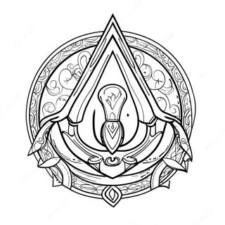 Assassins Creed Logo Ausmalbild 36263-30252