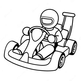 Go Kart Rennszene Ausmalbild 36283-30255