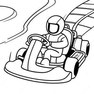 Schnelles Go Kart Auf Einer Strecke Ausmalbild 36284-30262