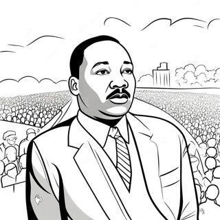 Martin Luther King Jr Inspirierende Rede Ausmalbild 36294-30269