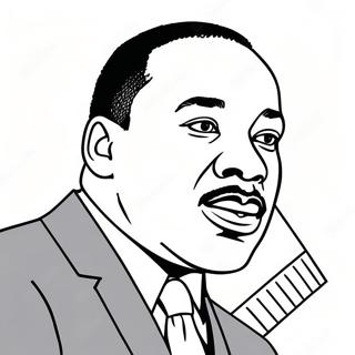 Martin Luther King Jr Inspirierende Rede Ausmalbild 36294-30272