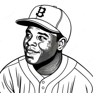 Jackie Robinson Ausmalbild 36504-30423