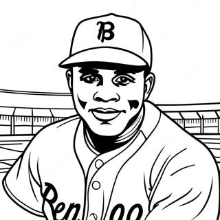 Jackie Robinson Ausmalbild 36504-30424