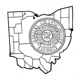 Ohio Staatsumriss Ausmalbild 36795-30646