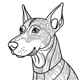 Dobermann Ausmalbilder