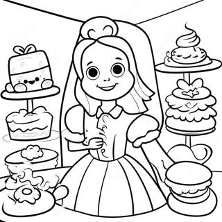 Alice Im Wunderland Bäckerei Ausmalbilder