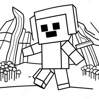 Minecraft Dorfbewohner Ausmalbild 37085-30884