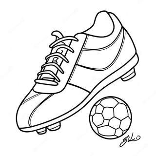 Fussballschuh Ausmalbild 37115-30907