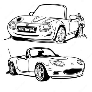 Miata Ausmalbilder