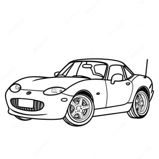 Miata Sportwagen Ausmalbild 37125-30916