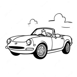 Klassischer Miata Cabrio Ausmalbild 37126-30917