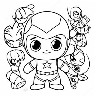 Baby Marvel Susse Chibi Avengers Ausmalbild 37185-30964