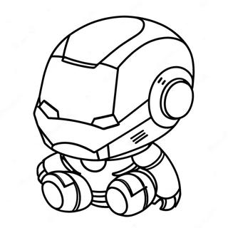 Niedlicher Baby Chibi Iron Man Ausmalbild 37186-30966