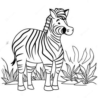 Zebra Ausmalbild 371-294