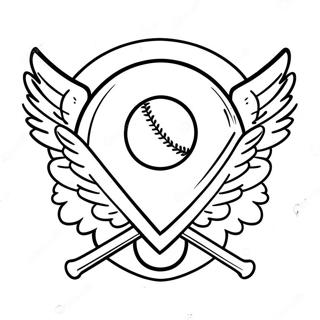 Engel Baseball Logo Ausmalbild 37205-30974