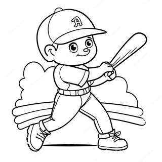 Engel Baseballspieler Mit Schlager Ausmalbild 37206-30977