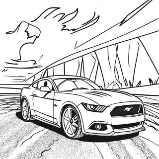 Mustang Gt Sportwagen Ausmalbild 3739-3036