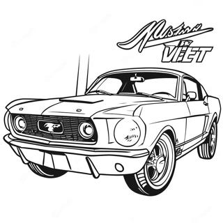 Klassischer Mustang Gt Ausmalbild 3740-3037