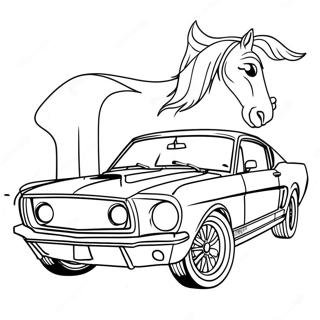 Klassischer Mustang Gt Ausmalbild 3740-3038