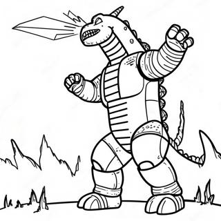 Mechagodzilla Im Kampf Ausmalbild 3750-3048