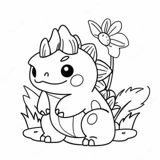 Niedlicher Venusaur Mit Blumen Ausmalbild 37516-31228