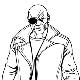 Nick Fury Ausmalbilder