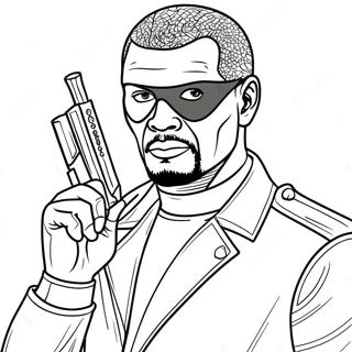 Nick Fury Mit Augenklappe Ausmalbild 37627-31303