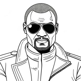 Nick Fury Mit Augenklappe Ausmalbild 37627-31304