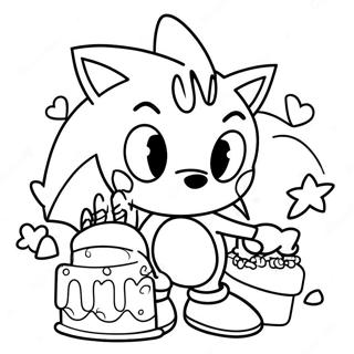 Alles Gute Zum Geburtstag Sonic Ausmalbild 37666-31337