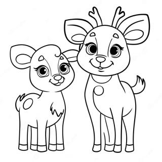 Rudolph Und Clarice Ausmalbild 37686-31354