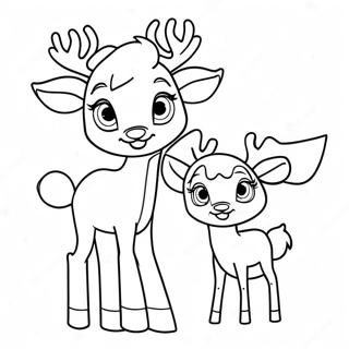 Rudolph Und Clarice Ausmalbild 37686-31355