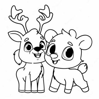 Rudolph Und Clarice Ausmalbild 37686-31356