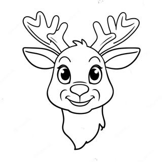 Rudolph Mit Einer Leuchtend Roten Nase Ausmalbild 37687-31358