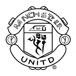 Manchester United Logo Ausmalbild 37797-31445