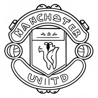 Manchester United Logo Ausmalbild 37797-31446