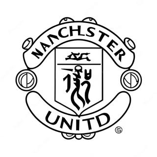 Manchester United Logo Ausmalbild 37797-31447