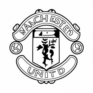 Manchester United Logo Ausmalbild 37797-31448