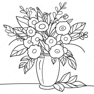 Blumen In Einer Vase Ausmalbild 38116-31700